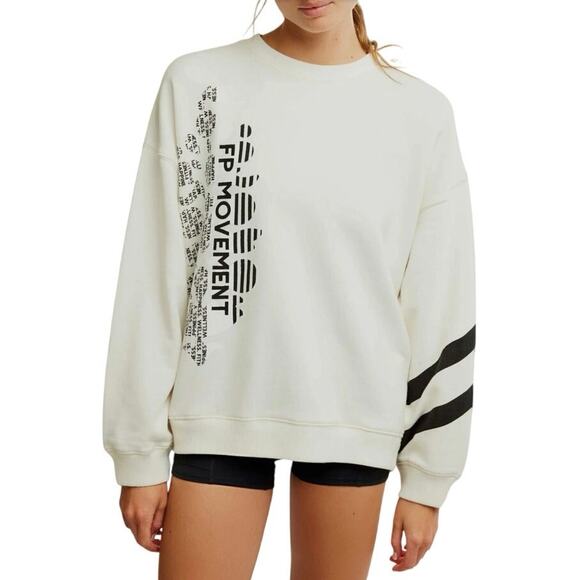 FP Movement All Star Oversize Graphic Sweatshirt NWT - Picture 1 of 6